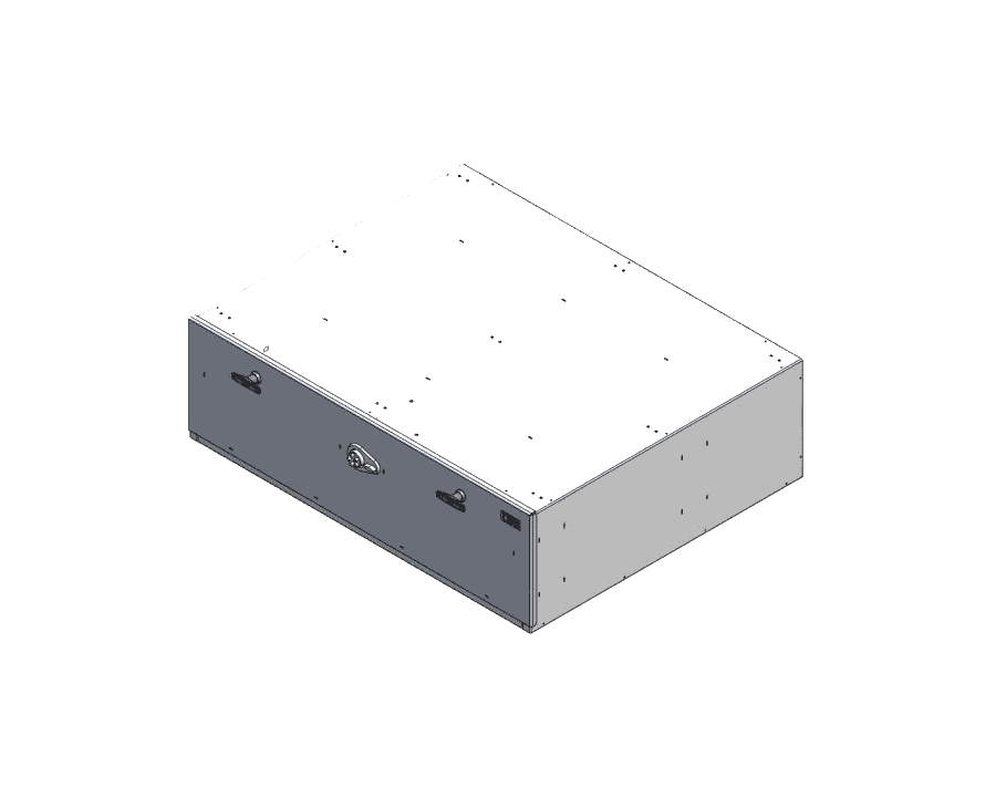 Storage Vault w/ Draw-Tight Locking Handles and Push Button Lock-image