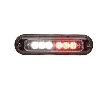Micron Series Surface Mount Red/White LED, Clear Lens, Black Flange-image